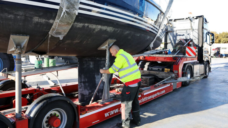 wie transportiert man eine yacht